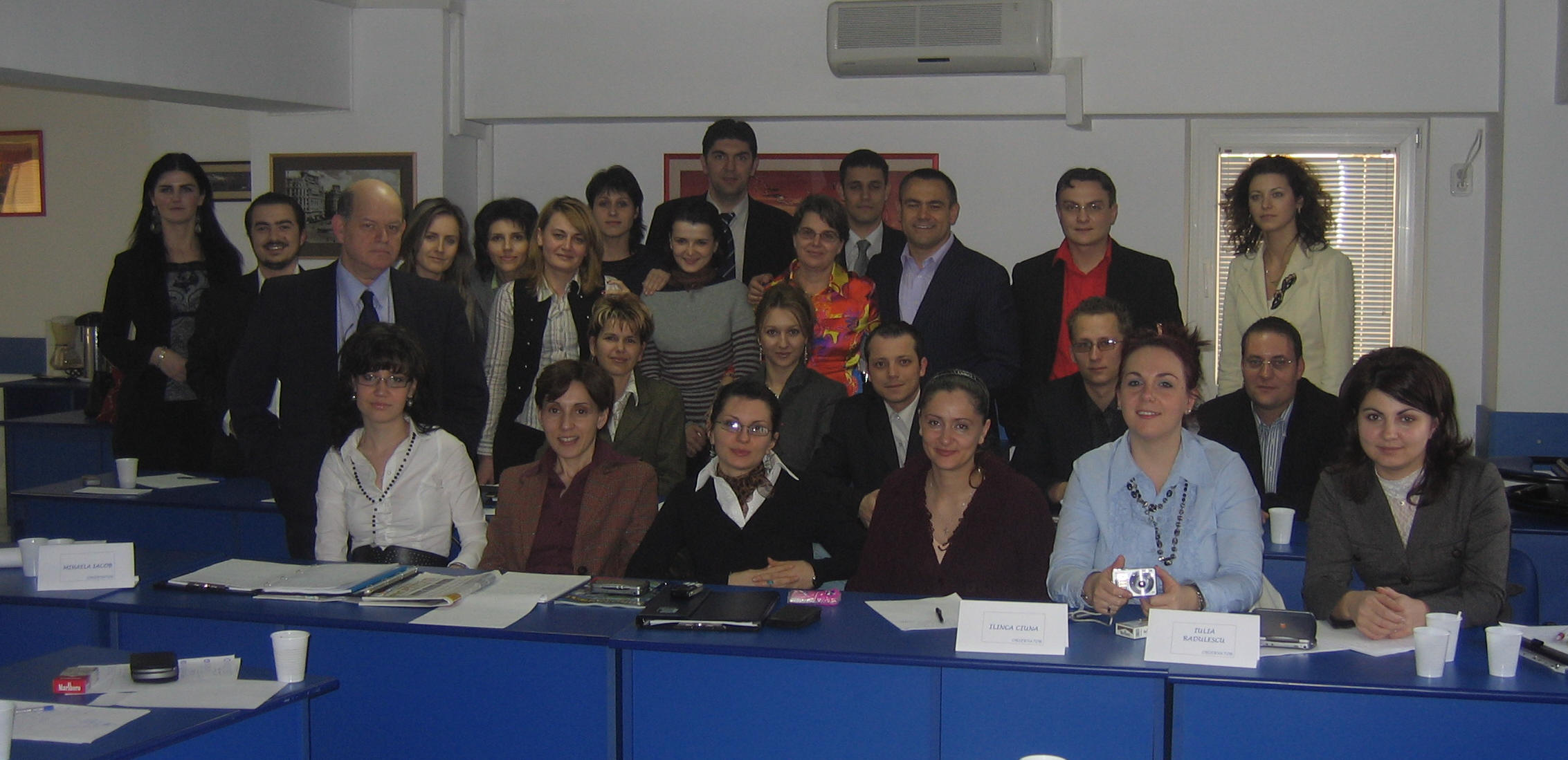Ami Grünberg with Euroest Team during a sales workshop in Romania