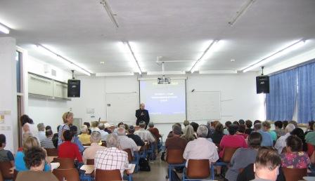Ami Grünberg, Lecturing "Positive Thinking" at Bar-Ilan University